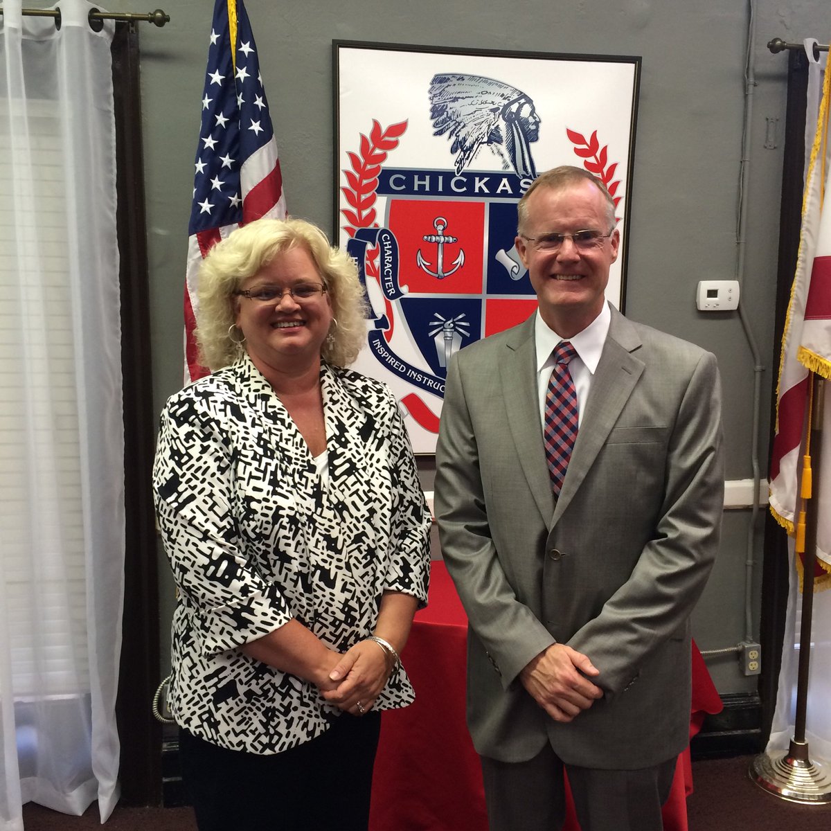 Congratulations to Mr. Chris Pennington CHS' new principal. Welcome to Chickasaw!