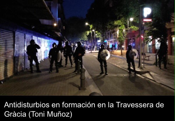 Son2 getting scared in Barcelona just now....lots of riot police,reported injuries. One school trip he won't forget😱
