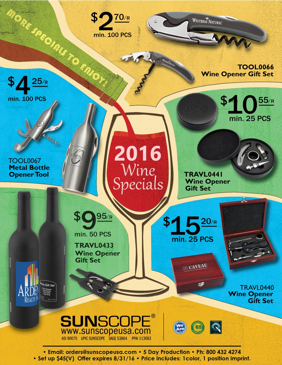 SunscopePromo's tweet image. Need a gift for someone or want to spoil yourself? Find the best deal with our wine products sunscopeusa.com