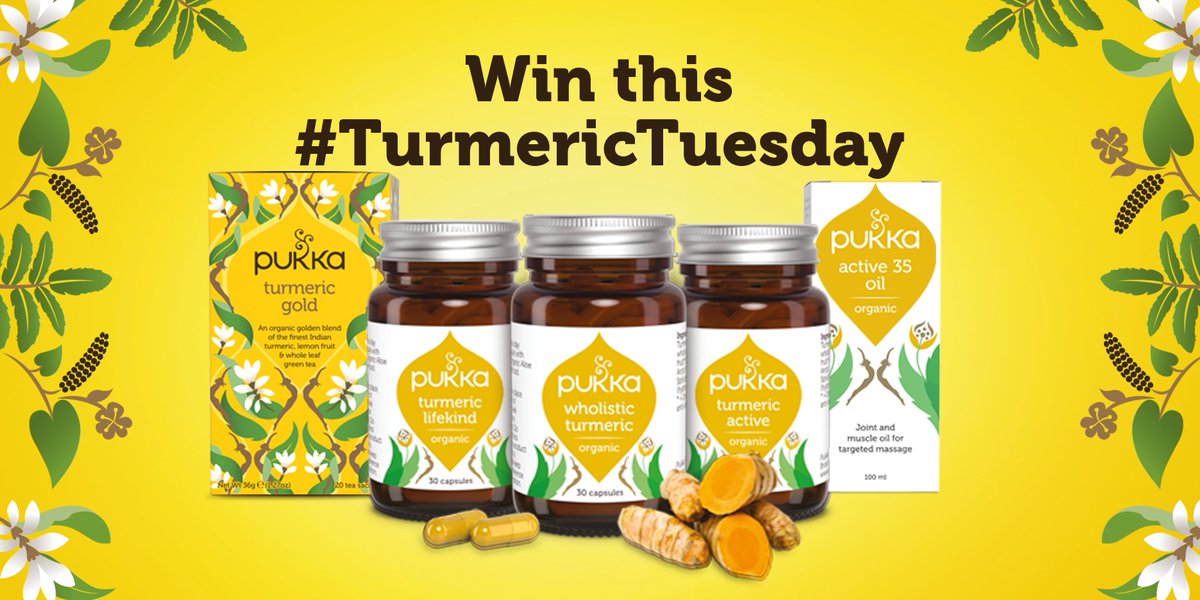 Hooray for #TurmericTuesday 💛 RT &amp; Follow for your chance to win our entire turmeric tea &amp; supplement range.