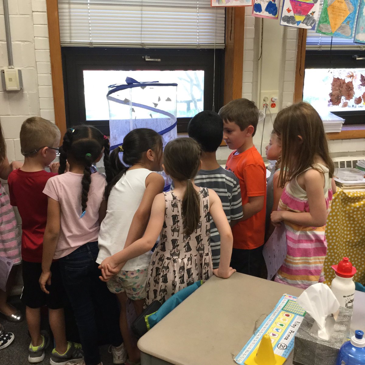 MrsZhp's tweet photo. Our annual K visit to 1st grade! The kids enjoyed showing the kindergarteners around! (part 2) #dg58learns https://t.co/yROvR3MxRQ