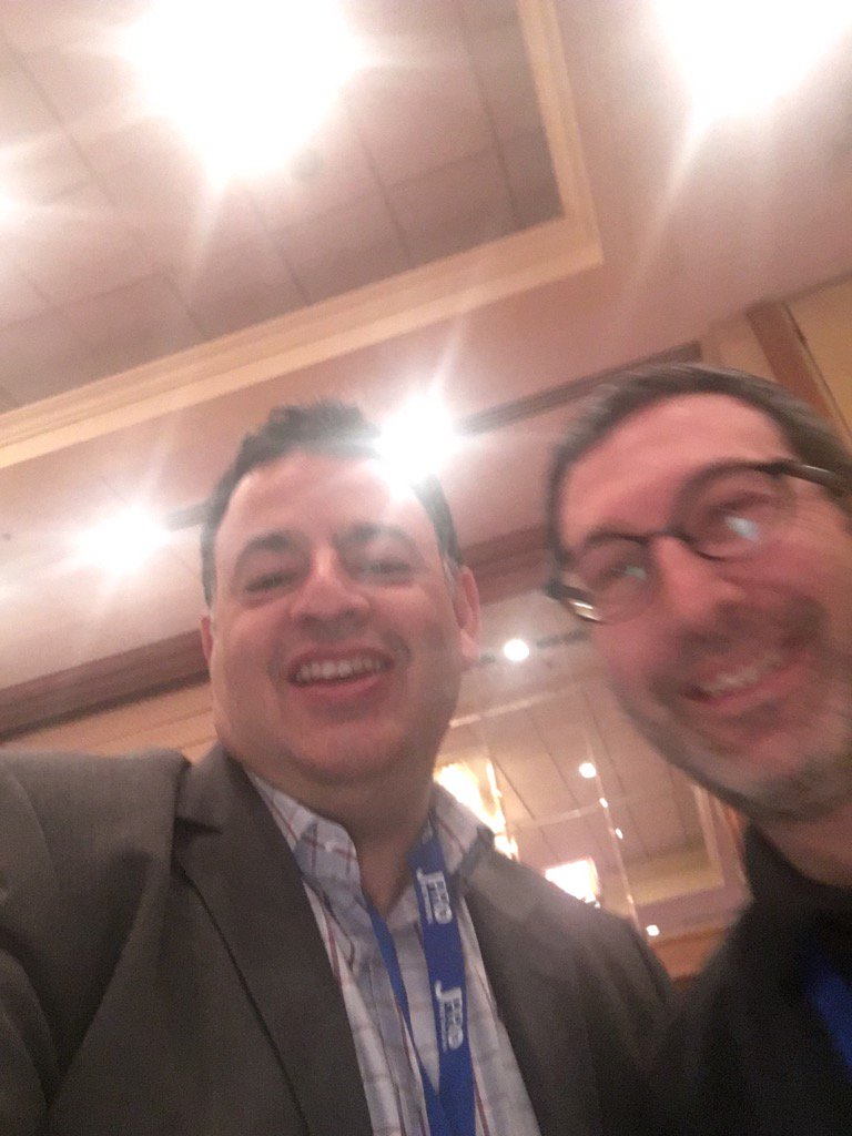 DavidLBernstein's tweet photo. Great to hang with my friend @dnewman20 at #JPRO2016 https://t.co/HiMeJVXlD1