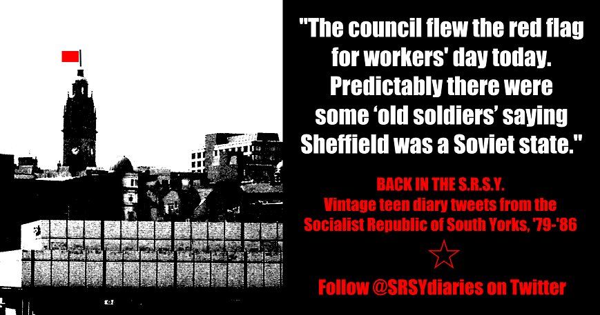 It's a daily teen diary treat. Follow <a href="/SRSYdiaries/">Back in the S.R.S.Y.</a> for vintage tweets from Socialist Republic of South Yorks, 79-86.