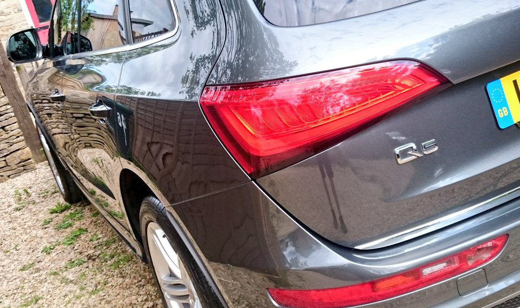 PolishedOxford's tweet photo. The winning pair of @KrystalKleenD ReGloss and @Angelwaxofficl Guardian really topped off an #Audi Q5 #PrestigeValet https://t.co/VFmlTlS44E