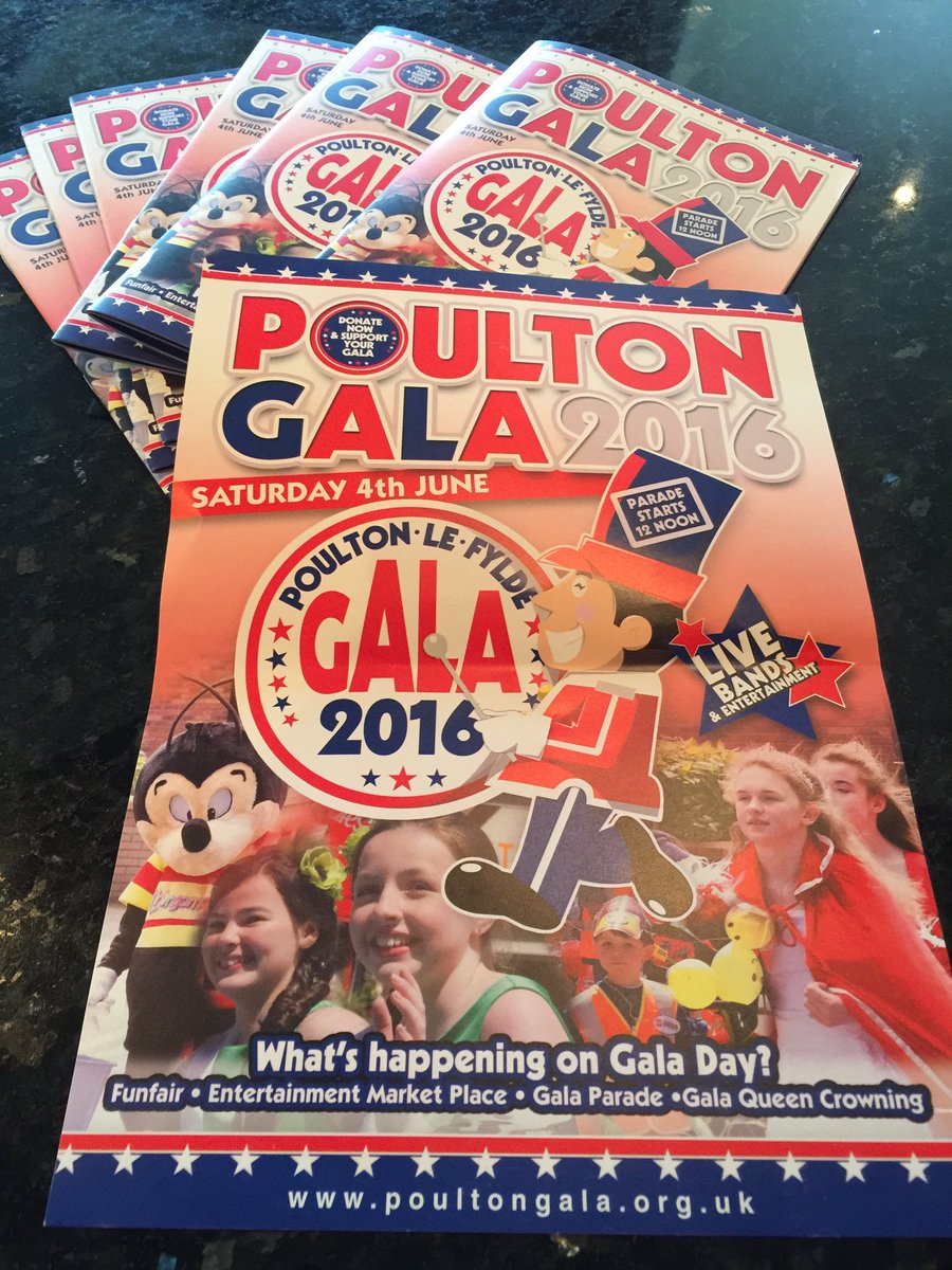 FYI Poulton Gala Saturday 4th June X 😀🎈🎉🎊🍭🍦