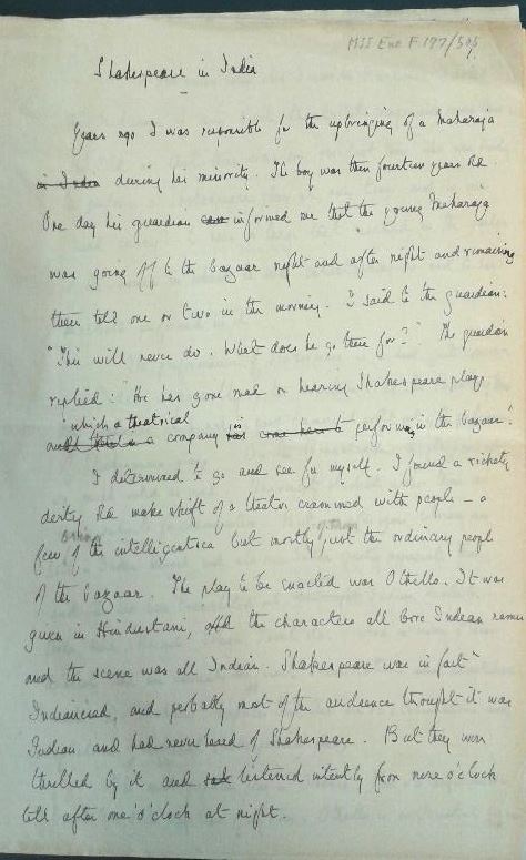 UntoldLives's tweet photo. Shakespeare in India!  Discover which were the most popular plays early 20thC. https://t.co/bOCLQ0ZIt3 https://t.co/3vB6R1XNzx