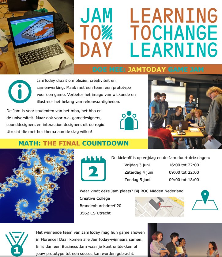 dutchgamegarden's tweet image. There are still some spots left for @JamTodayEU June 3-5! Win a trip to Florence:
jamtoday.eu/event/jamtoday… #gamejam