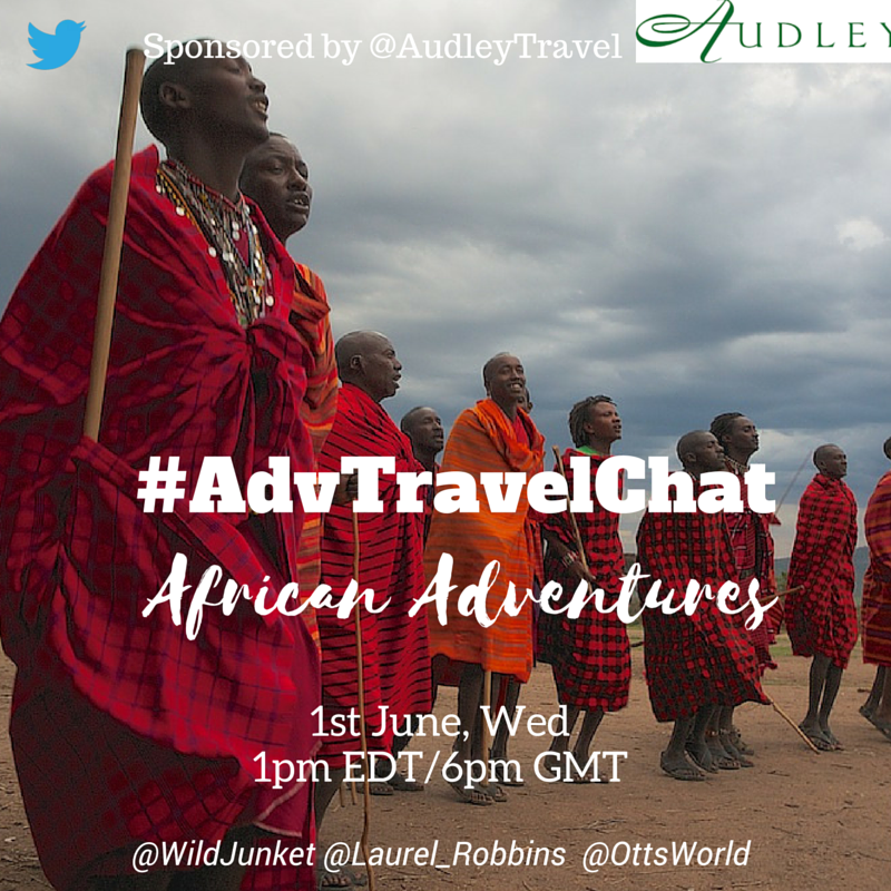 We're chatting #African Adventures with <a href="/audleytravel/">Audley Travel</a> on the next #AdvTravelChat on June 1st. Join us!