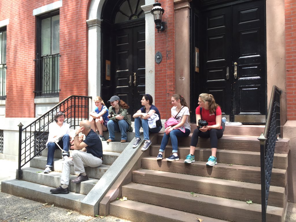 SSPPhilly's tweet photo. Resting in the steps of The Agnes Irwin School, circa turn of the century -1934. https://t.co/sh14JSNmA0