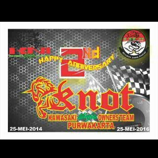 Happy Anniversary yg ke 2nd my team KNOT PURWAKARTA ,semakin LOYAL ,RESPECT ,Enjoy with Kawasaki Ninja Ownes Team