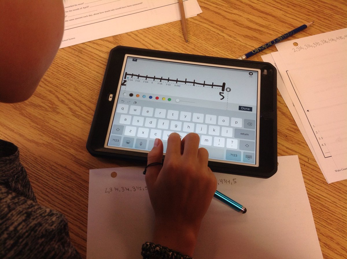 MollyHarnden's tweet photo. Using @nearpod to create and discuss line plots! #5md2 https://t.co/ytvmHLvrLh