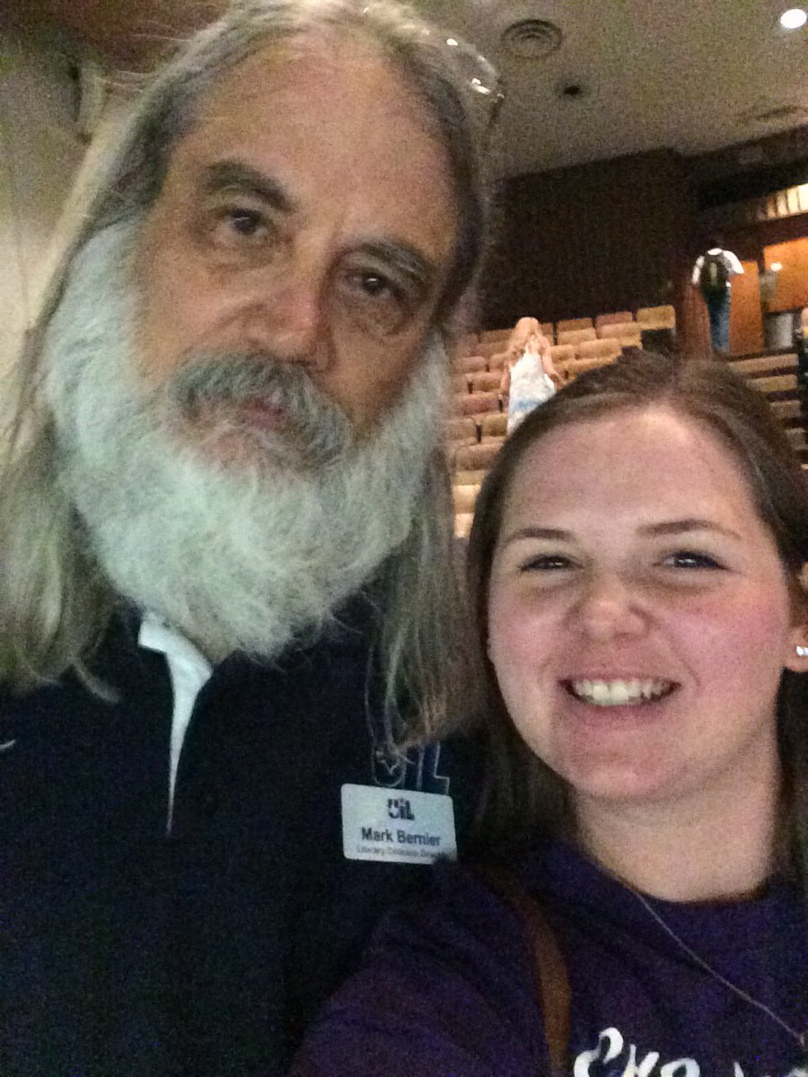 emilyk_nicks's tweet photo. I got a selfie with Mark Bernier, aka the Lit Crit Guru, and now my life is complete π #UILstate2016 https://t.co/0GHyPj7S0a