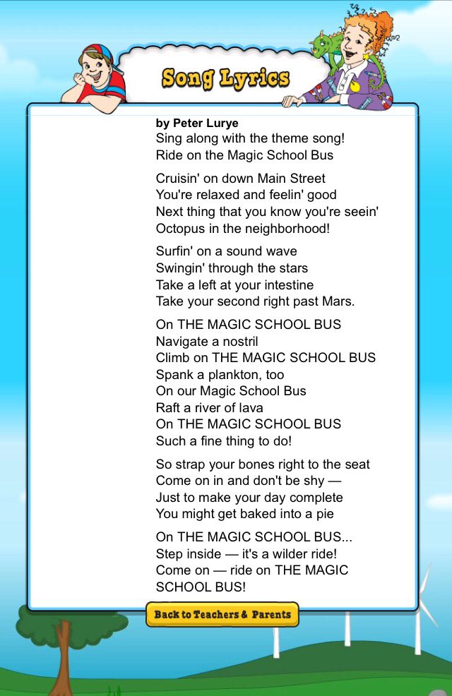 50 best ideas for coloring Magic School Bus Lyrics