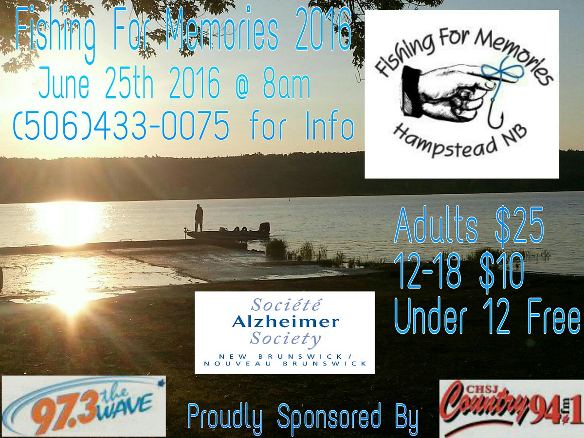 Roughly a month to go before Fishing for Memories 2016 in support of <a href="/AlzheimerNB/">Alzheimer Society NB</a> #NB411 #fishing #goodtimegoodcause