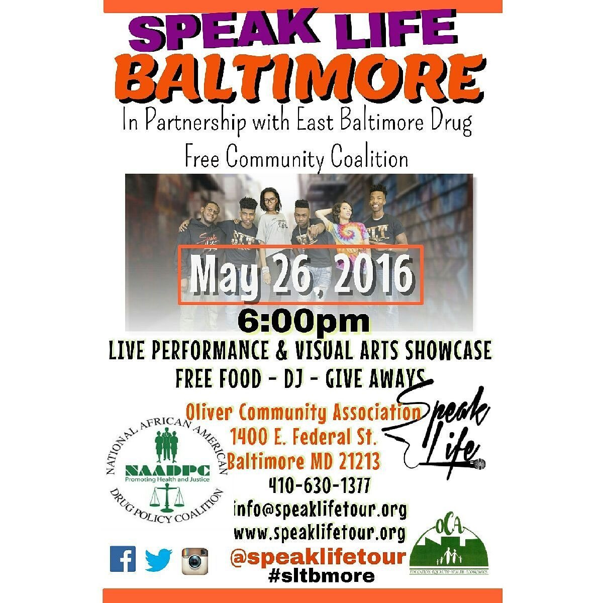 SpeakLifeTour's tweet photo. Going down in TWO days!  SPEAK LIFE TOUR BALTIMORE!  Come out and support our talented youth!    #slt3  #sltbmore https://t.co/4bHYqbSeuk
