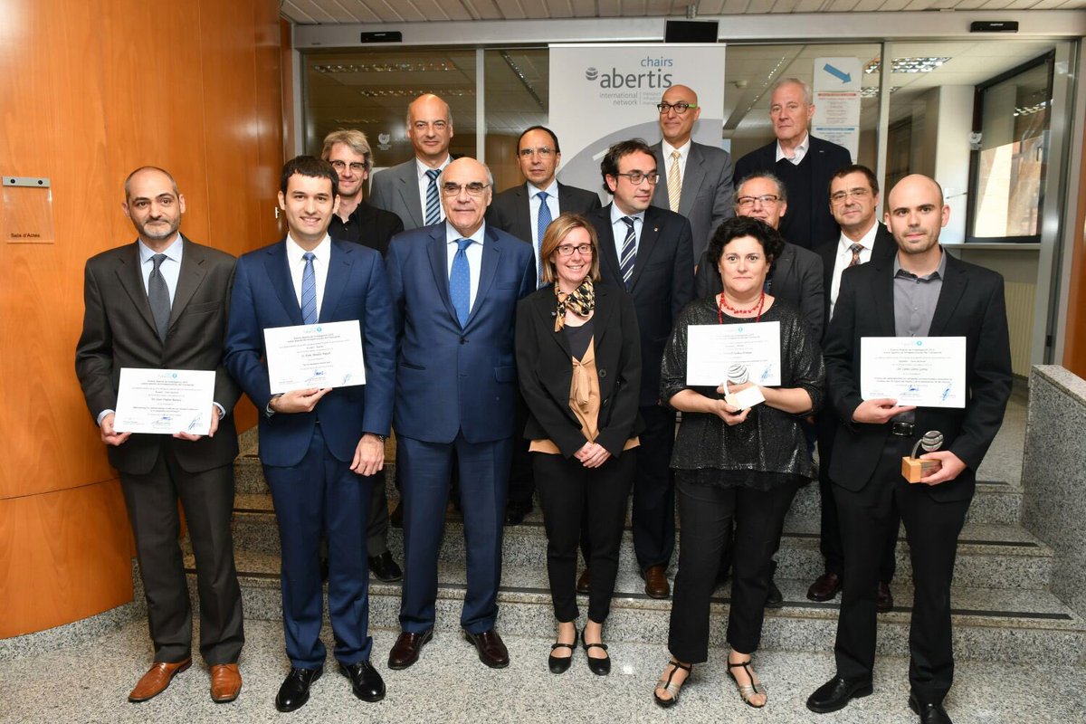 FrancescRobuste's tweet image. Premios Abertis de Investigación en Gestión de Infraestructuras de Transporte 2015 #camins #barcelonatech #abertis