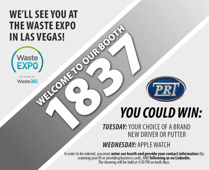 PRTlids's tweet image. Attending this year's Waste Expo? Stop by our booth for a chance to win! (Jun. 6-8)