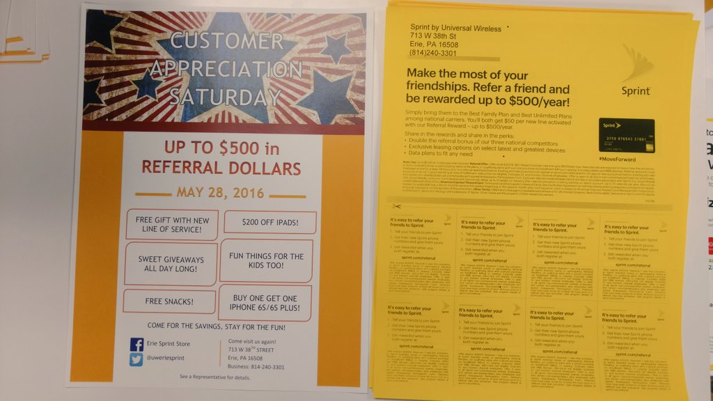 UWDMAndrew's tweet photo. This is just the beginning!!  @mark_nachman @AndieeMiller7 @DavidGraham68 #SprintSaysThanks https://t.co/pD8Vt6NTJu