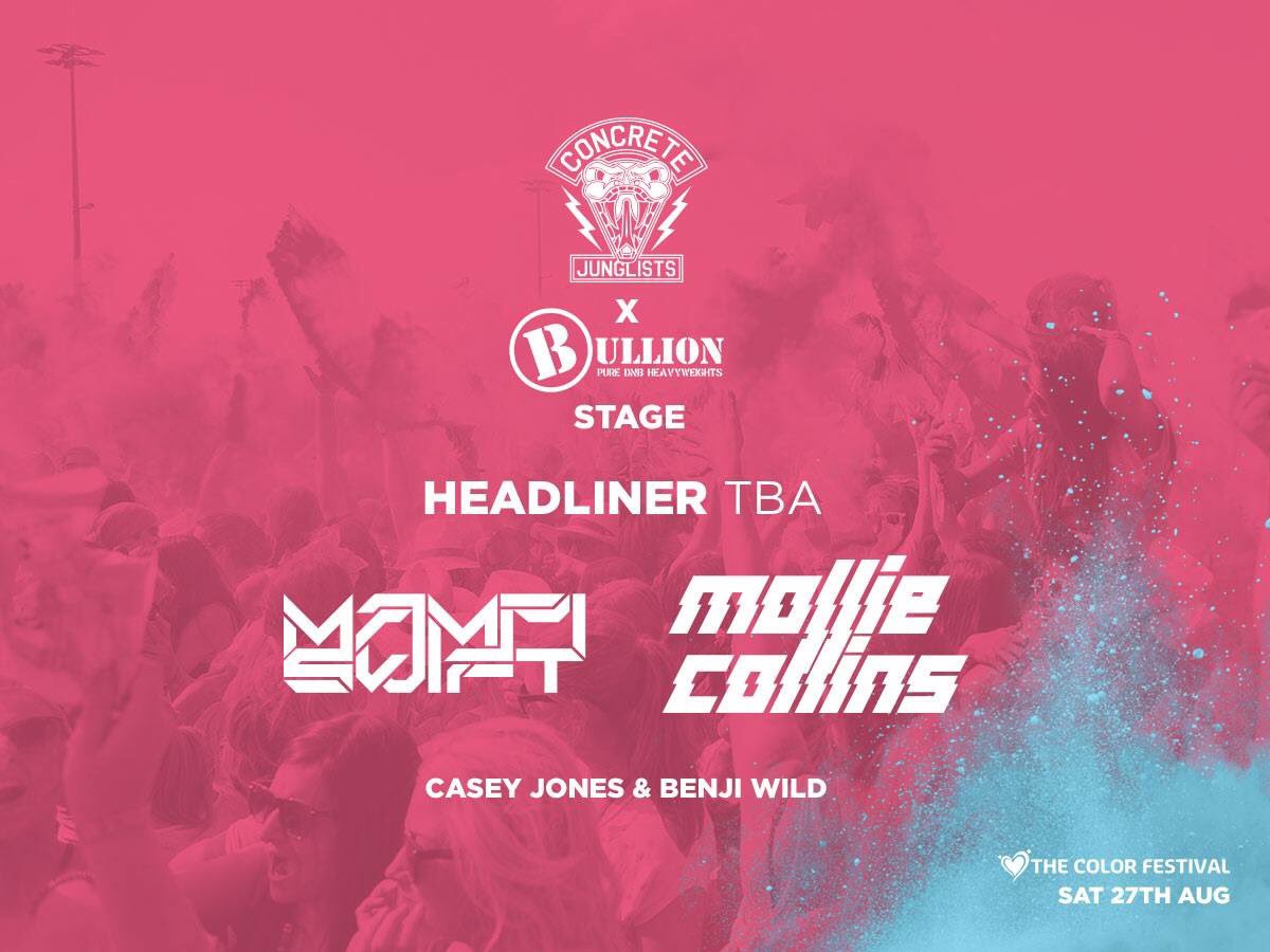 Concrete Junglists x Bullion Cardiff stage

Tickets: colorcardiff2016.eventbrite.com