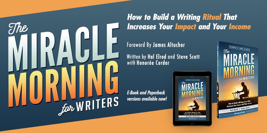 The Miracle Morning for Writers is launching! Check out this post to get more information: developgoodhabits.com/tmmw_tw