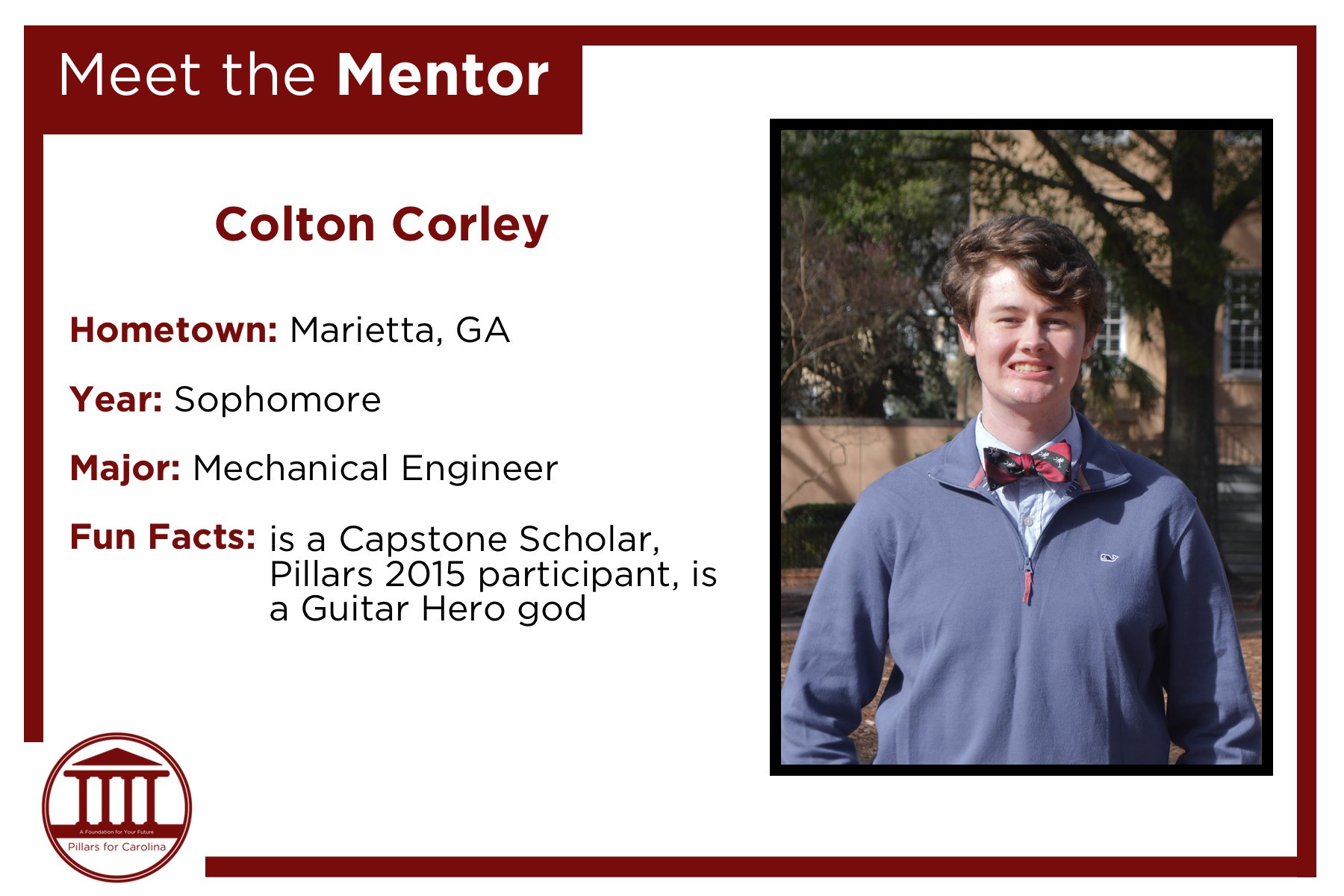 Pillars for Carolina on Twitter "Meet Colton, one of our awesome Week 2 XMs! Registration is
