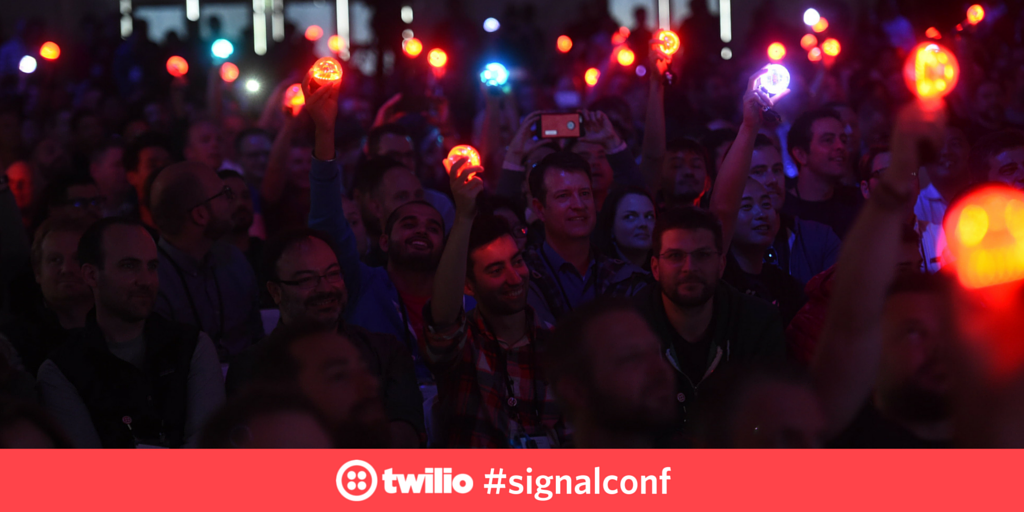twilio's tweet photo. The Internet of Bling #signalconf https://t.co/VMhNTrSYjf