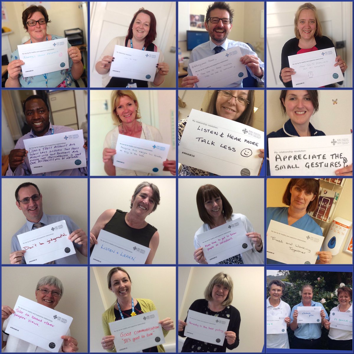 NHSAdrianO's tweet photo. Ahead of our Board Meeting colleagues were sharing their #RelationshipsResolution for #MHAW16 last week
#PTHBboard https://t.co/2xA9QHv3uF