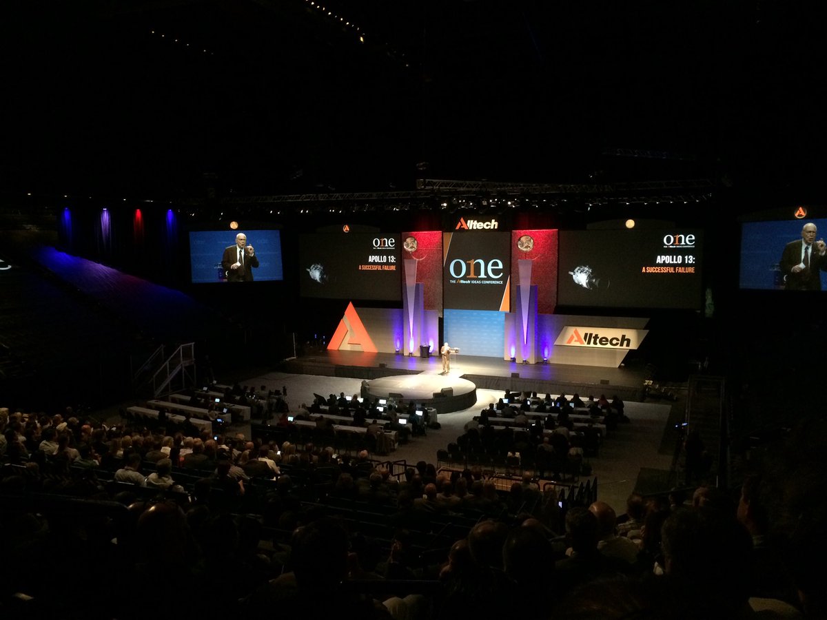 Capt Jim Lovell kicking off an afternoon of American heroes <a href="/Alltech/">Alltech</a> Ideas Conference discussing Apollo program.