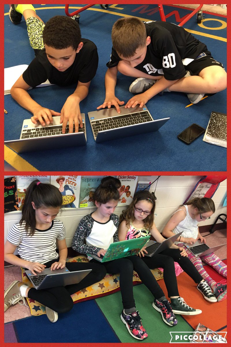 Hard at work on Revolutionary War: Book 2! #digitalnatives #readyforfifthgrade #gonnamissthem @ConoverRoadES