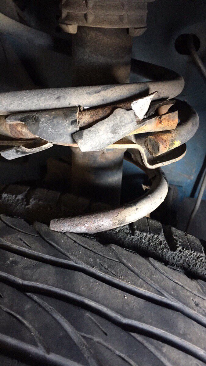 hellogabes's tweet photo. Regular maintenance can save you from costly repairs. We’re going to guess this car hasn’t seen a lift in a while. https://t.co/NWUSYm7nfN