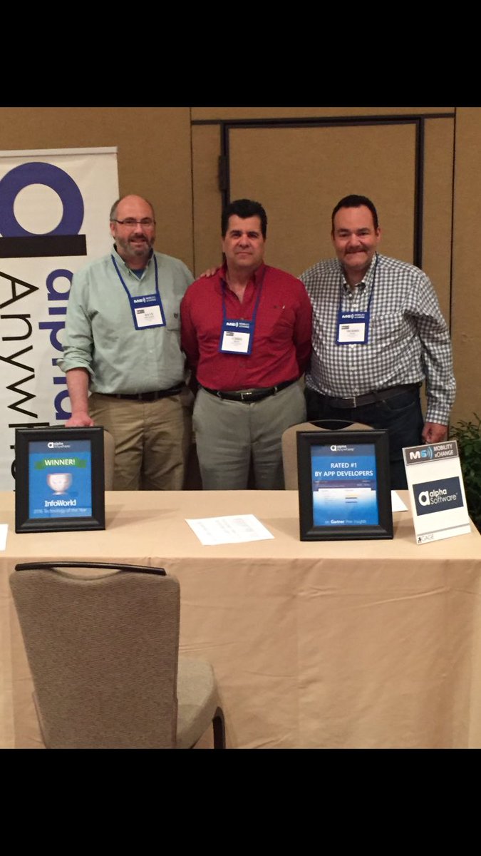 AlphaSoftware's tweet image. The Alpha team is talking #mobileapps with companies at this week&apos;s #m6xChange @MorrisPorter @DaveAtAlpha