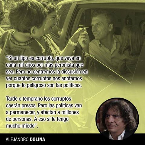 alejandradunc16's tweet photo. "No le tengo miedo a los corruptos. Me dan miedo las políticas que generan hambre"
Alejandro Dolina https://t.co/P3MosJWiiQ