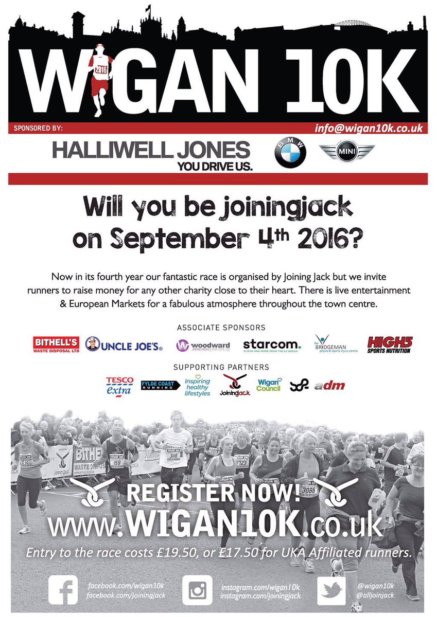 Wigan10K's tweet photo. @alljoinjack Flagship event
Help #target4000 spread word so we continue 2grow event
Bigger & better
@martinoffiah RT https://t.co/KMcl5z8833