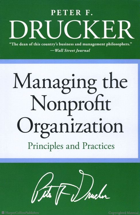 #socent Reads: Managing the Non Profit Organization by Peter Drucker - a #nonprofit classic. ow.ly/gogo300sRU4