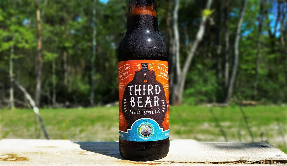 saugatuckbrew's tweet photo. Drink your โค out (adult) Goldilocks, this beer is #JustRight! #SBrewing #NotTooHoppyNotTooSweet #EnglishStyleAle https://t.co/ZkEpTly13q