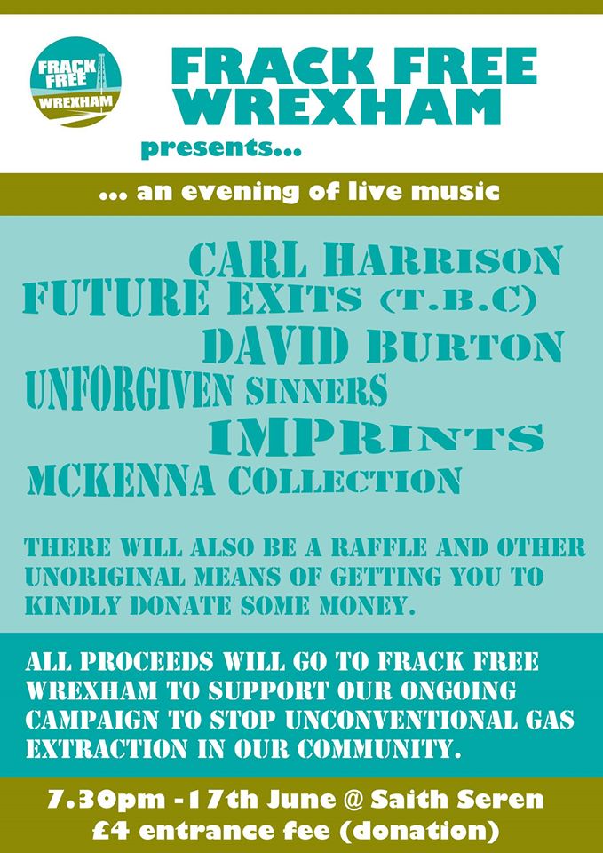frackfreewxm's tweet photo. .@wrexhammusic Please retweet. #Wrexhamhour #Chestertweets #Chesterhour #Livemusic #fundraising https://t.co/JqVjjIP4Hw