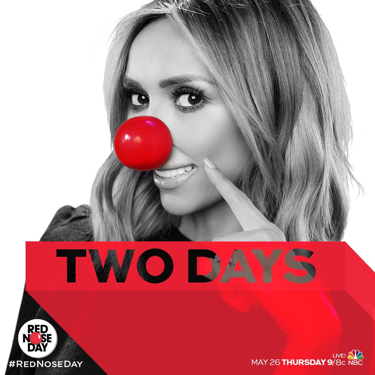 ComicReliefUS's tweet photo. Even off the red carpet, @GiulianaRancic prefers red. The #RedNoseDay Special is this Thursday at 9/8c on @NBC! https://t.co/CvM7uTrESu