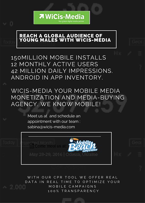 WicisMedia's tweet photo. Come &amp; Meet us in Odessa!  We know MOBILE. Mobile Media Monetization &amp; media buying agency #wicismedia https://t.co/dNz4urWa9z