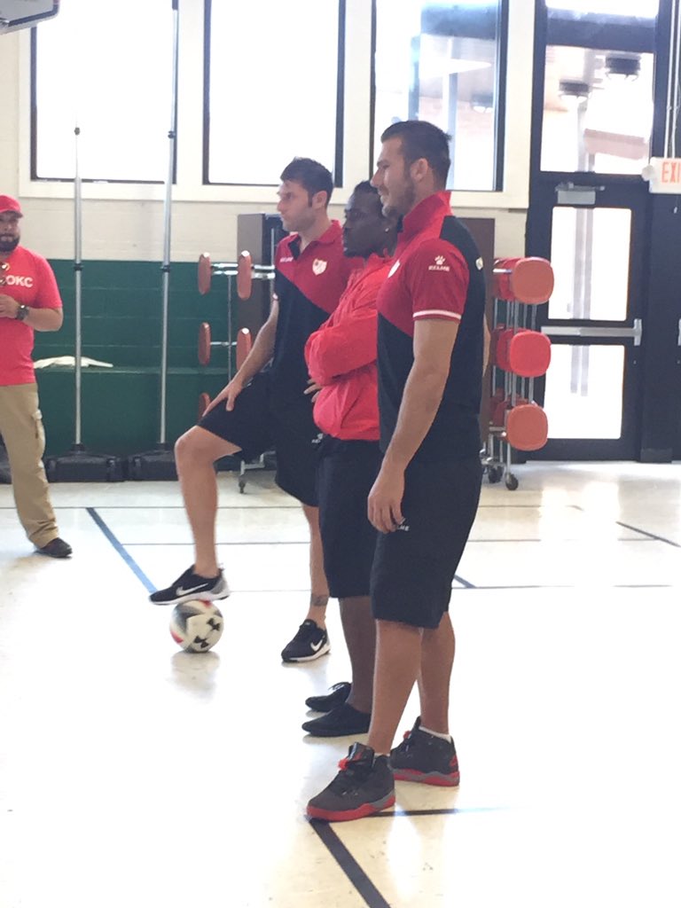 OKCPS's tweet photo. Last school site visit for @RayoOKC! Fillmore ES had a blast! https://t.co/A4J9ko3brz
