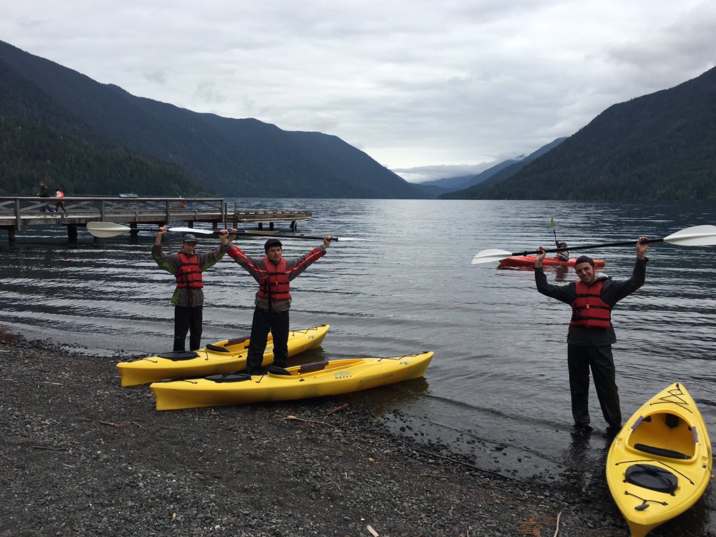 datcampus's tweet photo. Teamwork. Spawning trout. Sunken railroads. Crystal clear water and thankfulness for perfect weather! #immersion https://t.co/4bCq2IjkSA