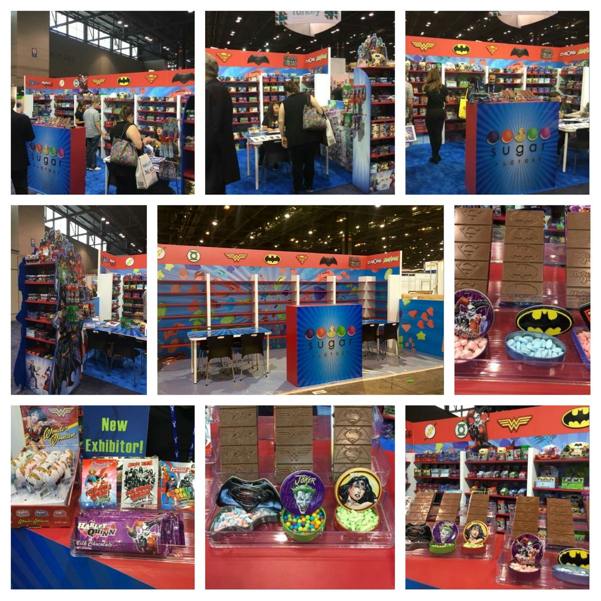 Exciting day at the sweets and snacks candy expo in Chicago booth 293 launching our new DC Comics candy line!