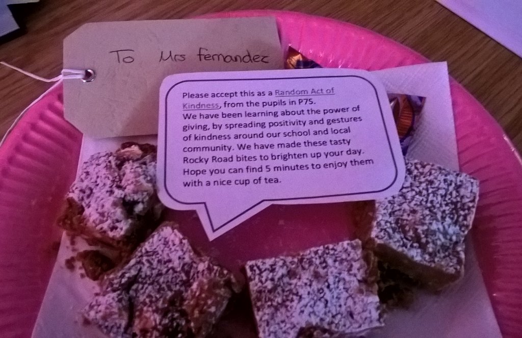 BanchoryPrimary's tweet photo. #Thank you @traceymurray__ P7 pupils!#Skillsforlife #Delicious #Baking#40RAK https://t.co/y55Zj1vk3P