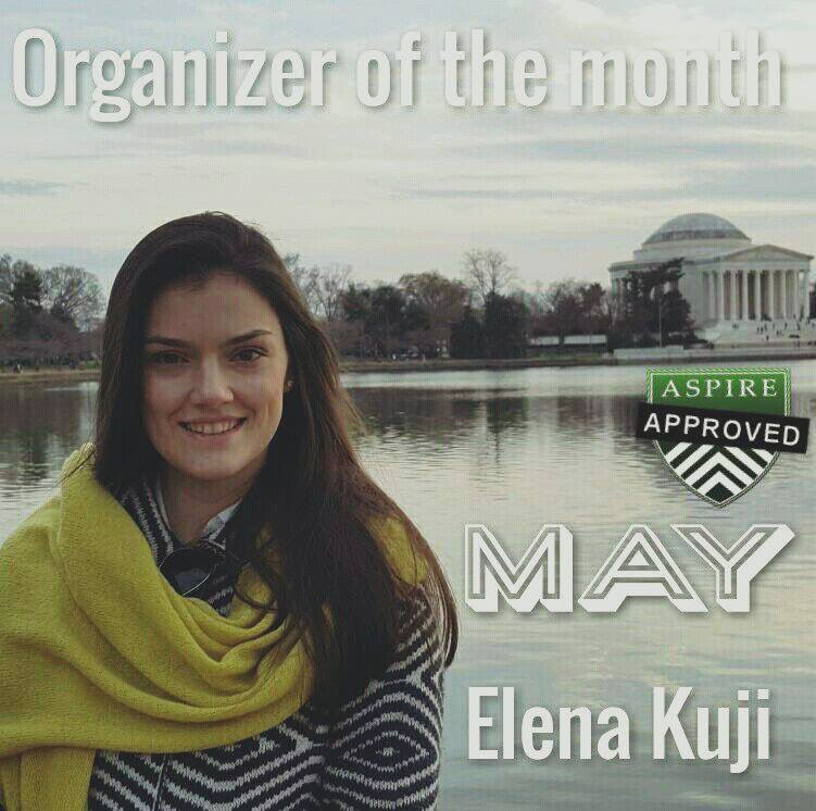 AspireRomania's tweet photo. We are proud of #AspireOrganizerOfTheMonth of May, Elena Kuji, our beloved Co-President, for making Aspire happen! https://t.co/0xnPf0ST3g