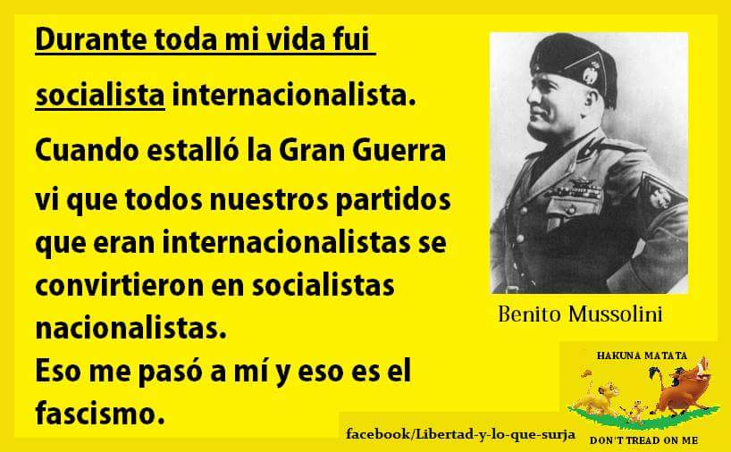 LibertadSurja's tweet image. Se nota que los detractores de @crazyglorita poco saben del creador del fascismo.