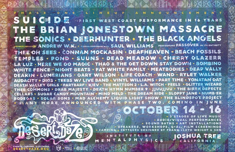 grimygoods's tweet image. Desert Daze teams w/ Spaceland for Desert Daze 5. New dates, location &amp;amp; hefty phase 1 lineup ow.ly/6oBt300xKPm