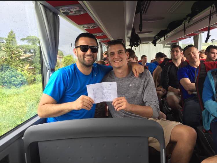 UWOshkoshTitans's tweet photo. .@UWOMBB wraps up their last game in Italy and will leave undefeated abroad. 
Read more: https://t.co/1lIDh3Glg7 https://t.co/zeDkIWqn1O