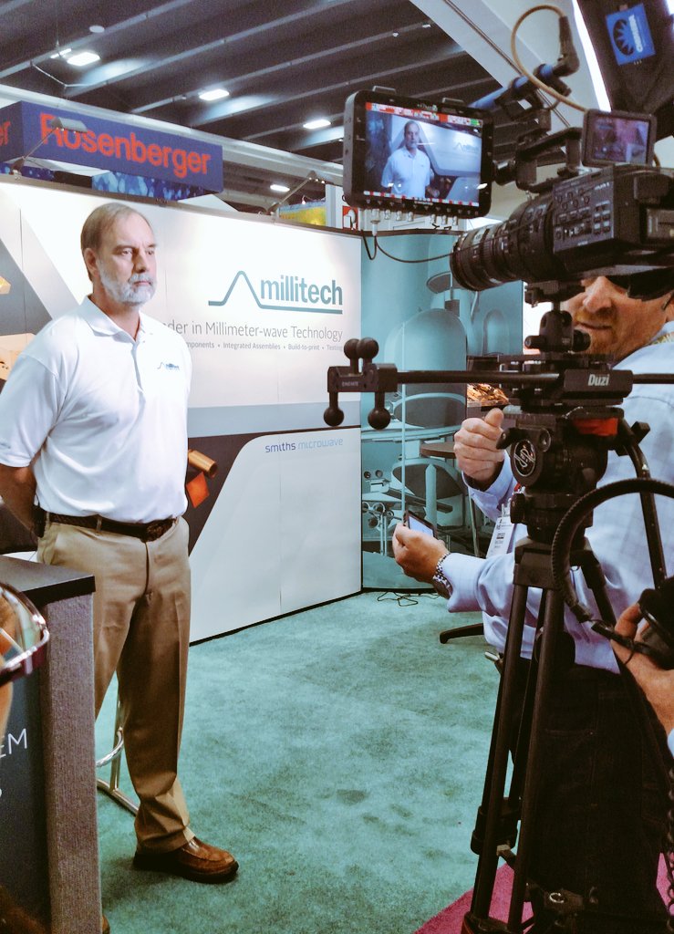 StrandMkt's tweet photo. Behind the scenes of on floor video at #IMS2016 for the latest products #Millitech @Millitech_Corp https://t.co/erCLAqXZLN