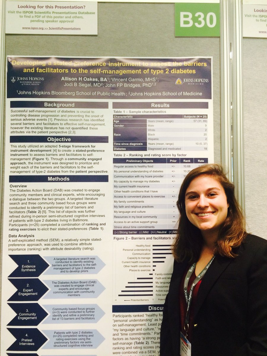 jaein_seo's tweet photo. Checkout #JHSPH @oakes_ah #diabetes #patients #spmethod poster at @ISPORorg B30 #ISPORDC https://t.co/eIHP9Nxk5S