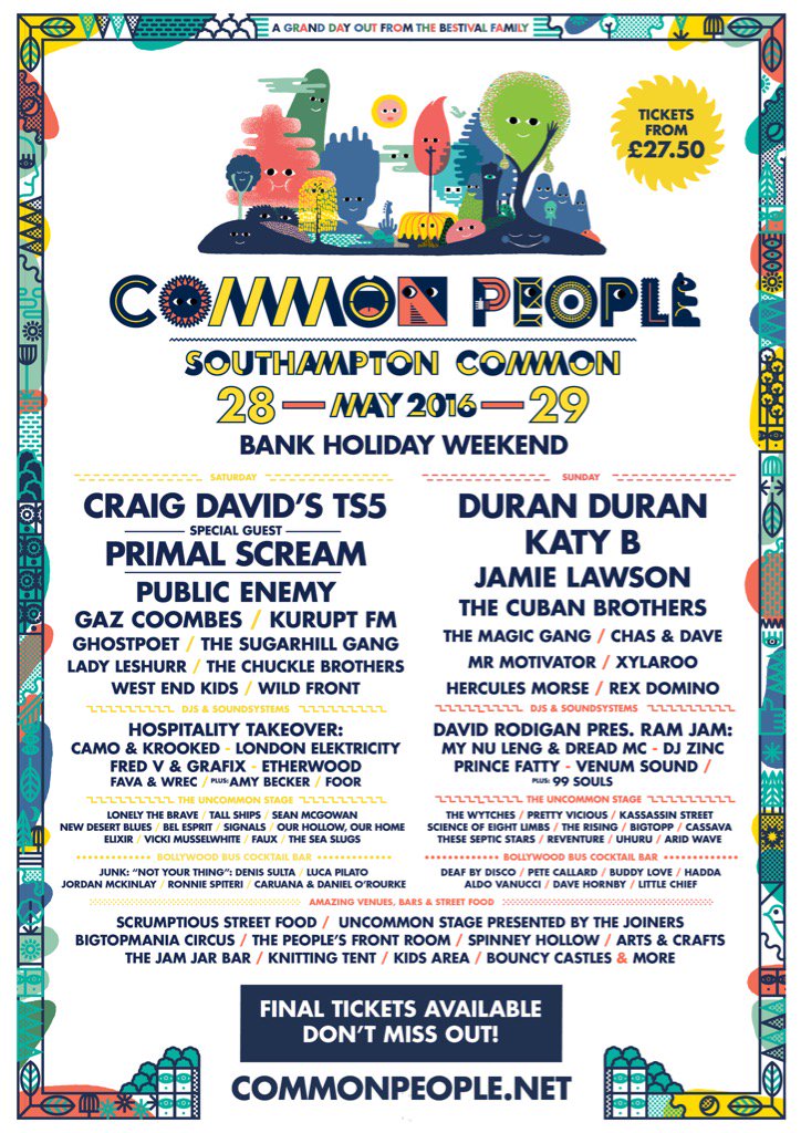 PaulChuckle2's tweet photo. RT this for the chance of one of 5 pairs of tickets to either common people Ox or Southampton this weekend https://t.co/xeLfZanzGj