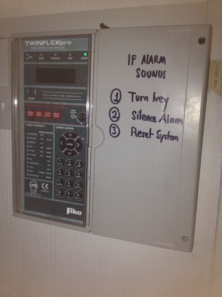 Some recent work on fire alarm installation system.....